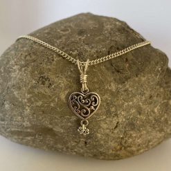 Silver Heart Pendant Necklace 13