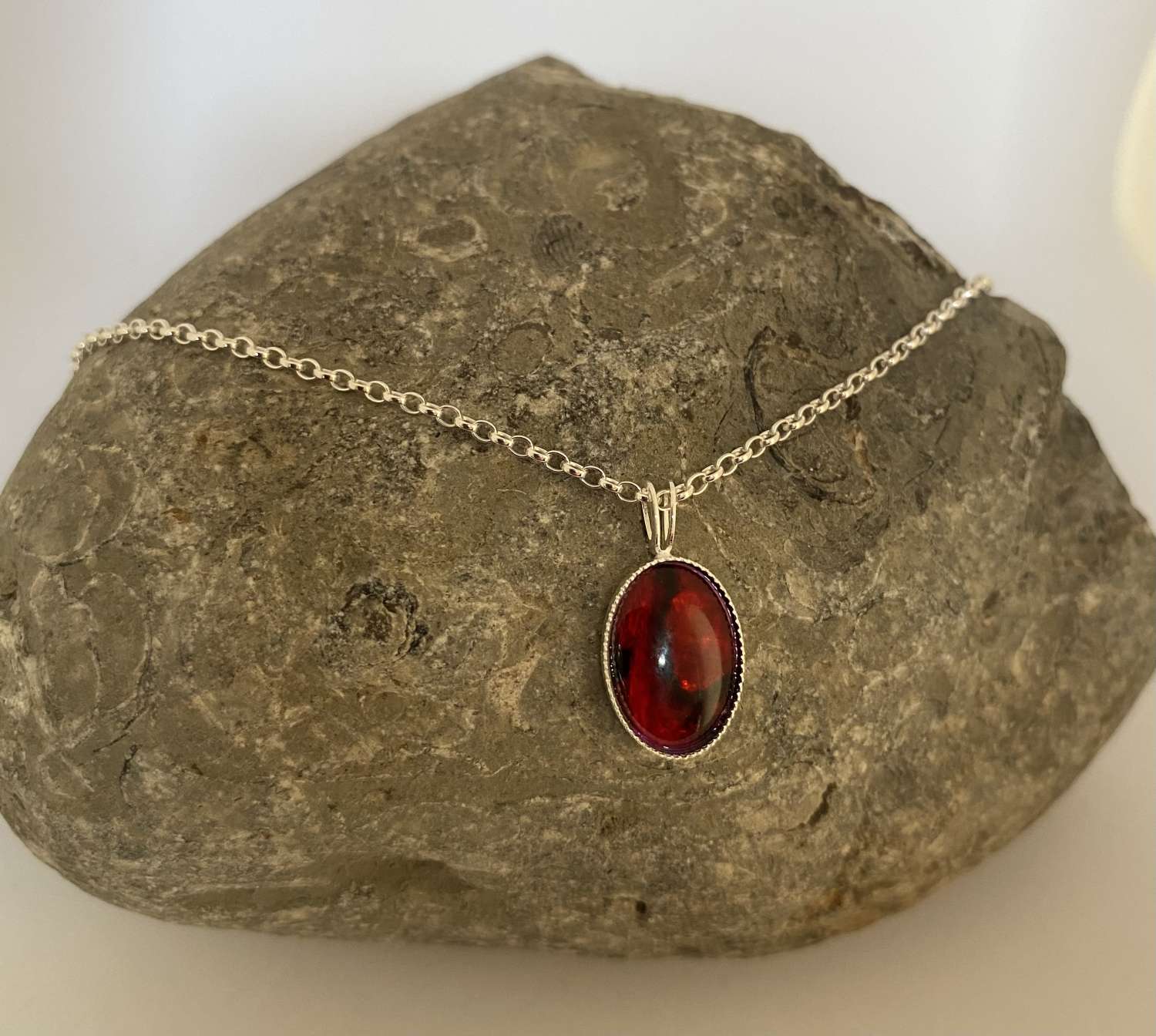 A71EA649-7EBE-4397-89F1-5F2C21A4F060 Red Abalone Pendant Necklace 4