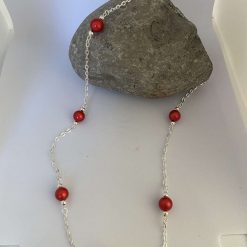 Long Red Beaded Necklace 2 Long Red Beaded Necklace 2