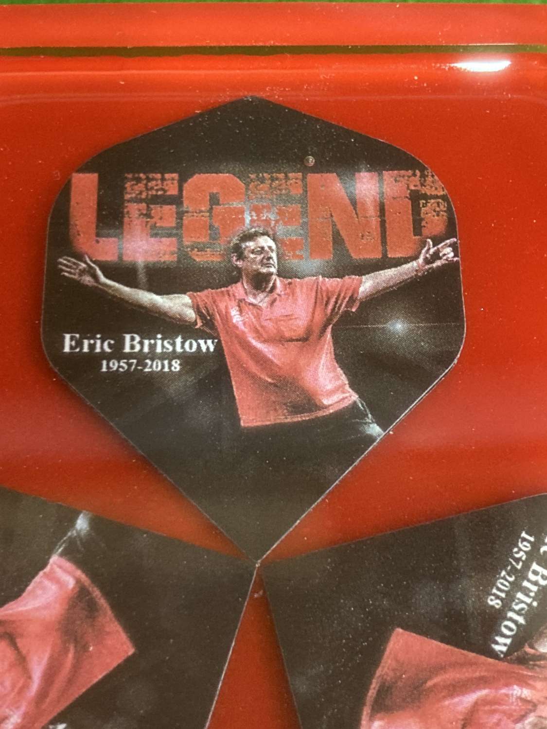 Eric Bristow dart flight coaster Eric Bristow dart flight coaster