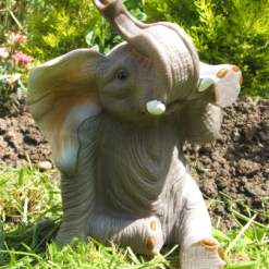 Latex mould / mold for a Sitting Baby Elephant.