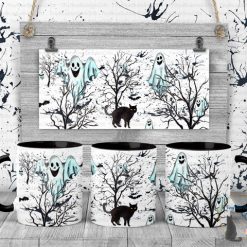 Ghosts mug and coaster
