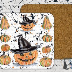 Pumpkins mug and coaster 2