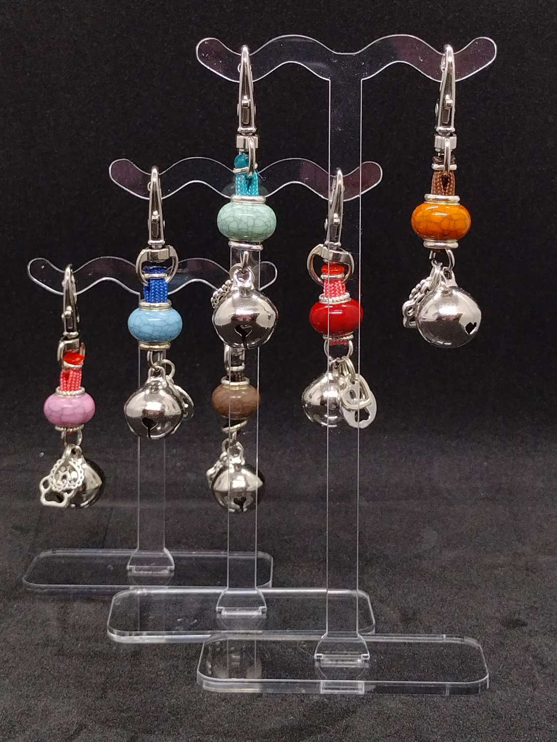 Dog Collar Bell Charms - Braided Dog Collar Bell Charms - Braided