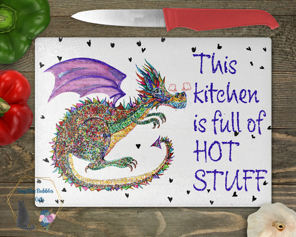 Dragon glass chopping board - choice of colour Dragon glass chopping board - choice of colour