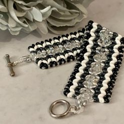 Wide bead bracelet