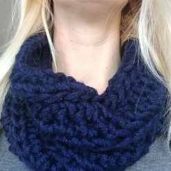 Blue Neck Warmer, Crochet Blue Cowl, Women's Winter Accessories 3 Blue Neck Warmer, Crochet Blue Cowl, Women's Winter Accessories 8