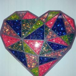 Christmas Heart Coaster/ Table Centre