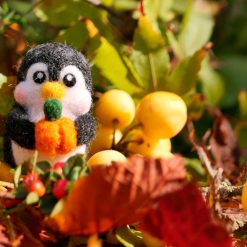 Needle Felted Ornament - Penguinli Pumpkin