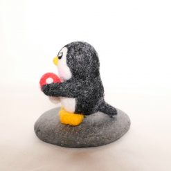 Needle Felted Ornament - Penguinli Mushroom 3 Needle Felted Ornament - Penguinli Mushroom 6