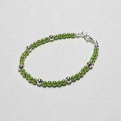 Coloured Beads Bracelet Set - Turquoise, Green and Yellow 1