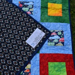 Multicoloured car squares patchwork quilt 3 Multicoloured car squares patchwork quilt 9