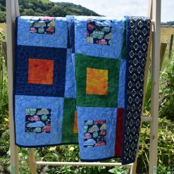 Multicoloured car squares patchwork quilt 1 Multicoloured car squares patchwork quilt 7