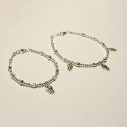 Dreamcatcher Silver Matching Bracelet/Anklet Set