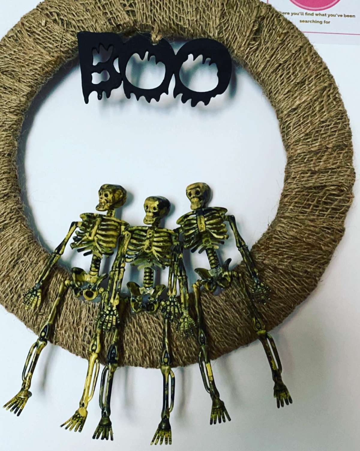 Halloween Skeleton Wreath MadeMe