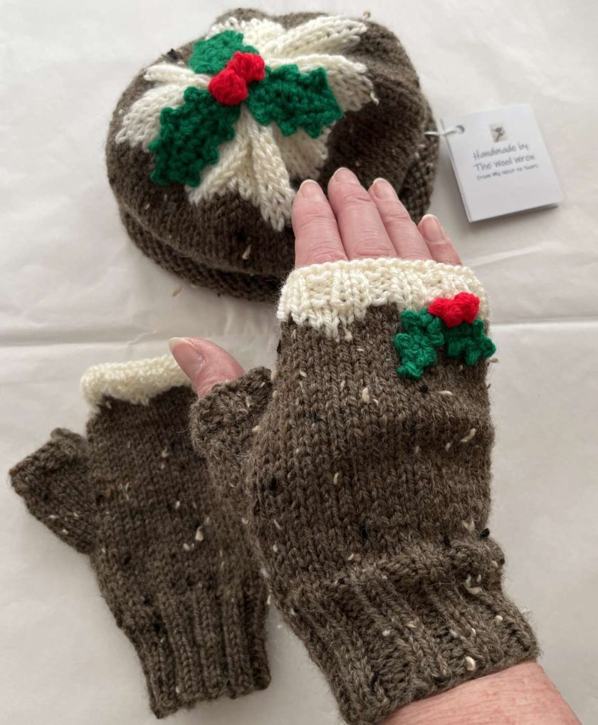 Handmade Christmas Pudding Beanie Hat / Figgy Pudding Hat available