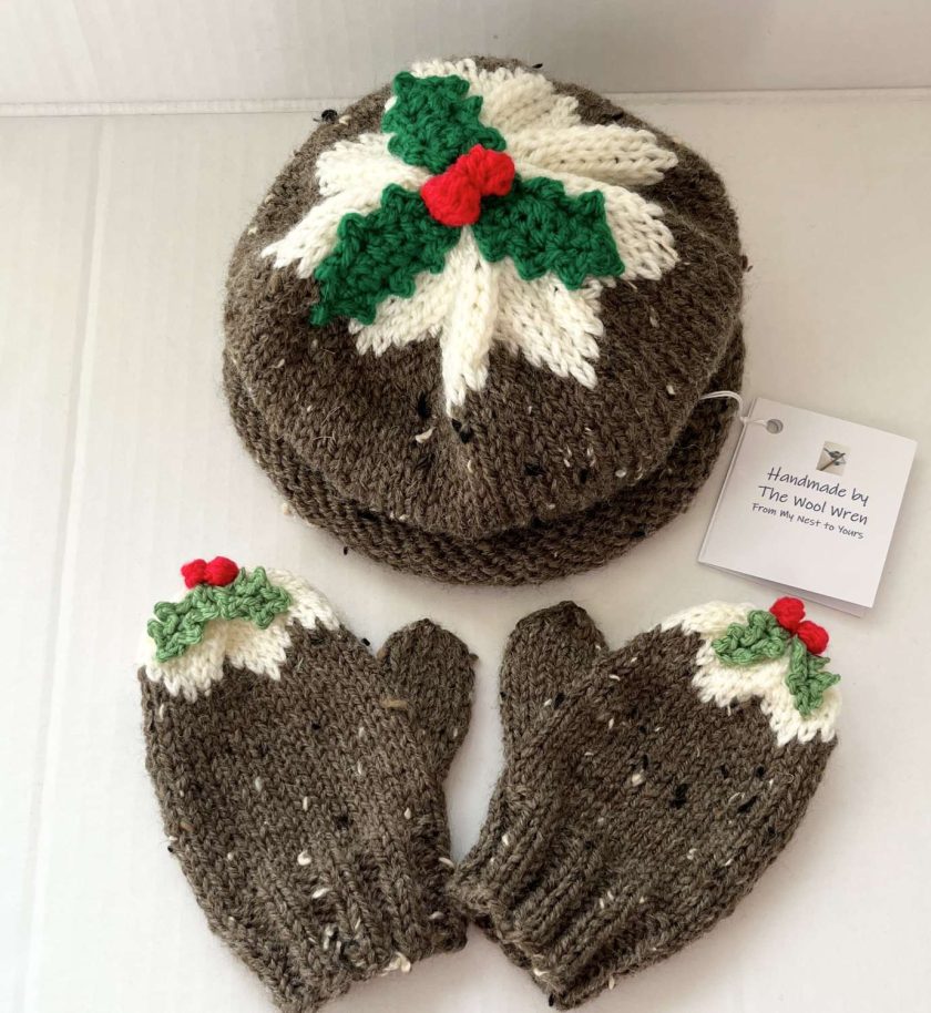 Handmade Christmas Pudding Beanie Hat / Figgy Pudding Hat available