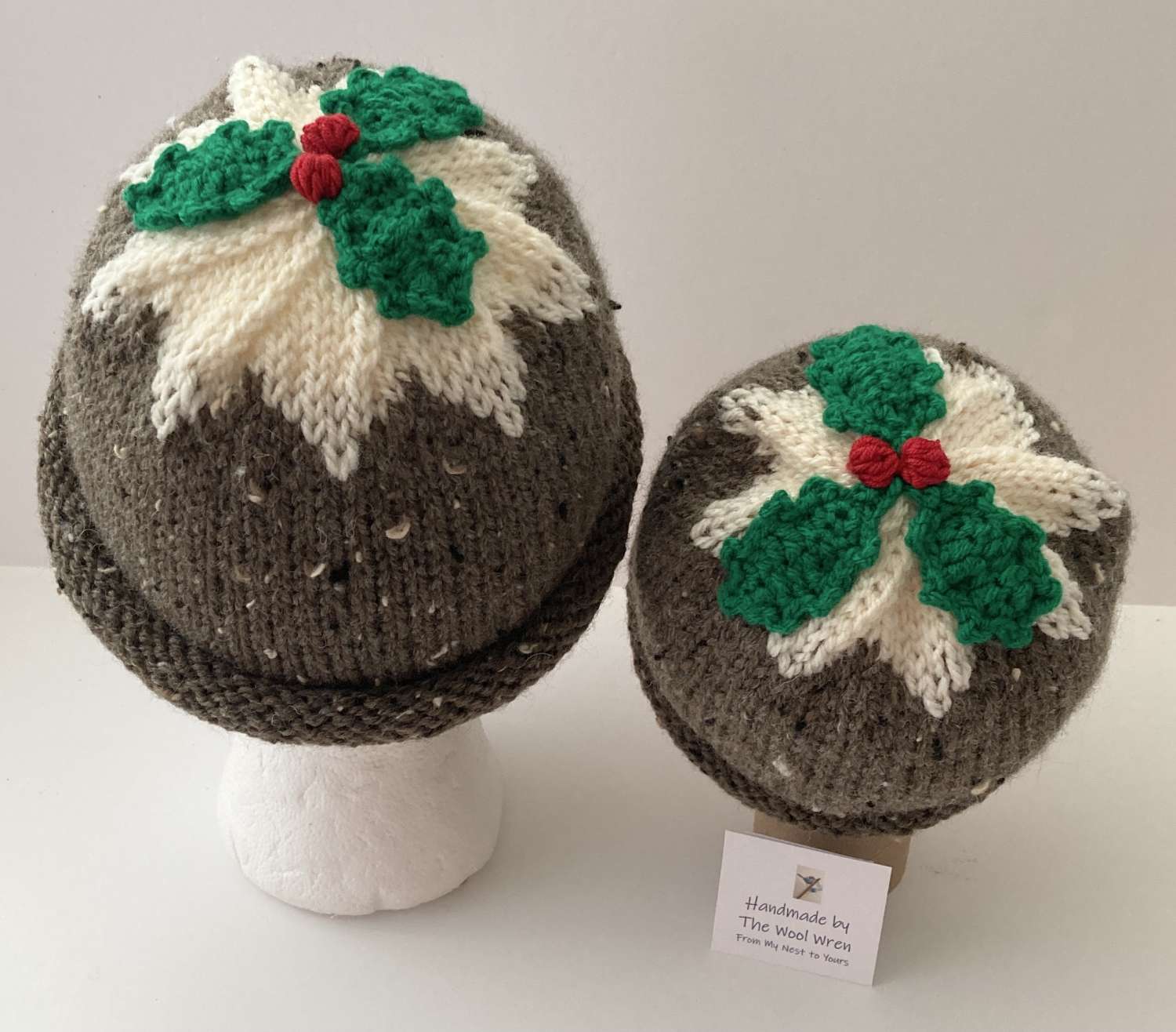 Handmade Christmas Pudding Beanie Hat / Figgy Pudding Hat available