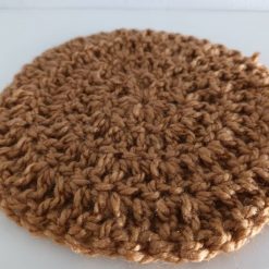 Crochet Golden Brown Coaster 2