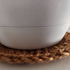 Crochet Golden Brown Coaster