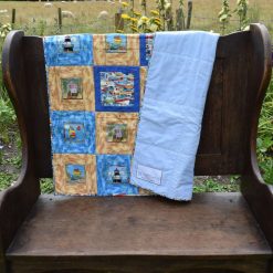 Seaside patchwork quilt