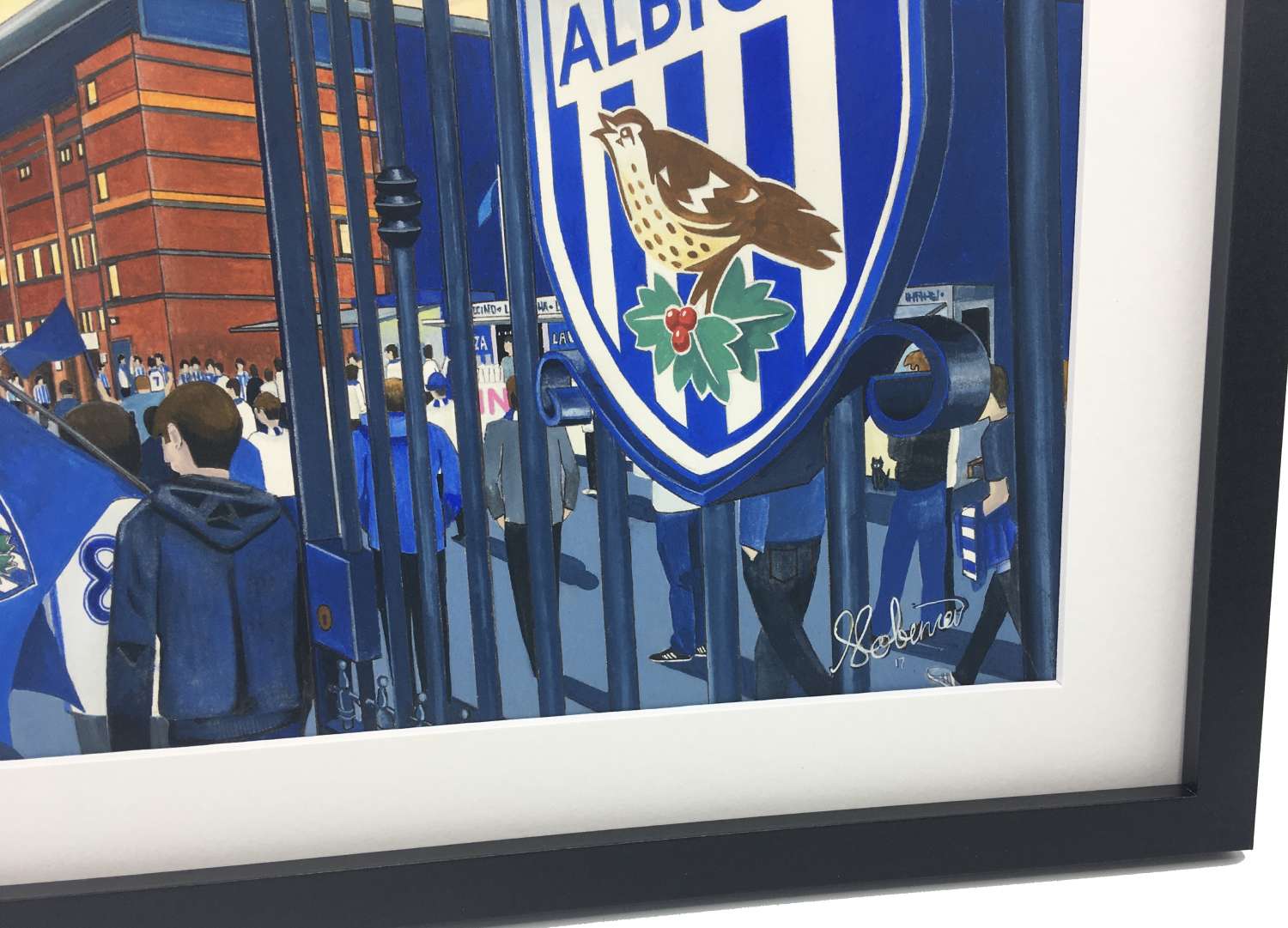 Fanion Rare West Bromwich Albion FC - Hawthorns - Football Anglais