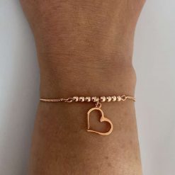 Rose Gold Heart Bracelet 2 Rose Gold Heart Bracelet 3