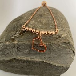 Rose Gold Heart Bracelet 7 Rose Gold Heart Bracelet 8