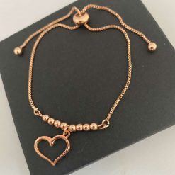 Rose Gold Heart Bracelet 3 Rose Gold Heart Bracelet 4