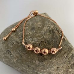 Rose Gold Hematite Adjustable Bracelet 5 Rose Gold Hematite Adjustable Bracelet 6