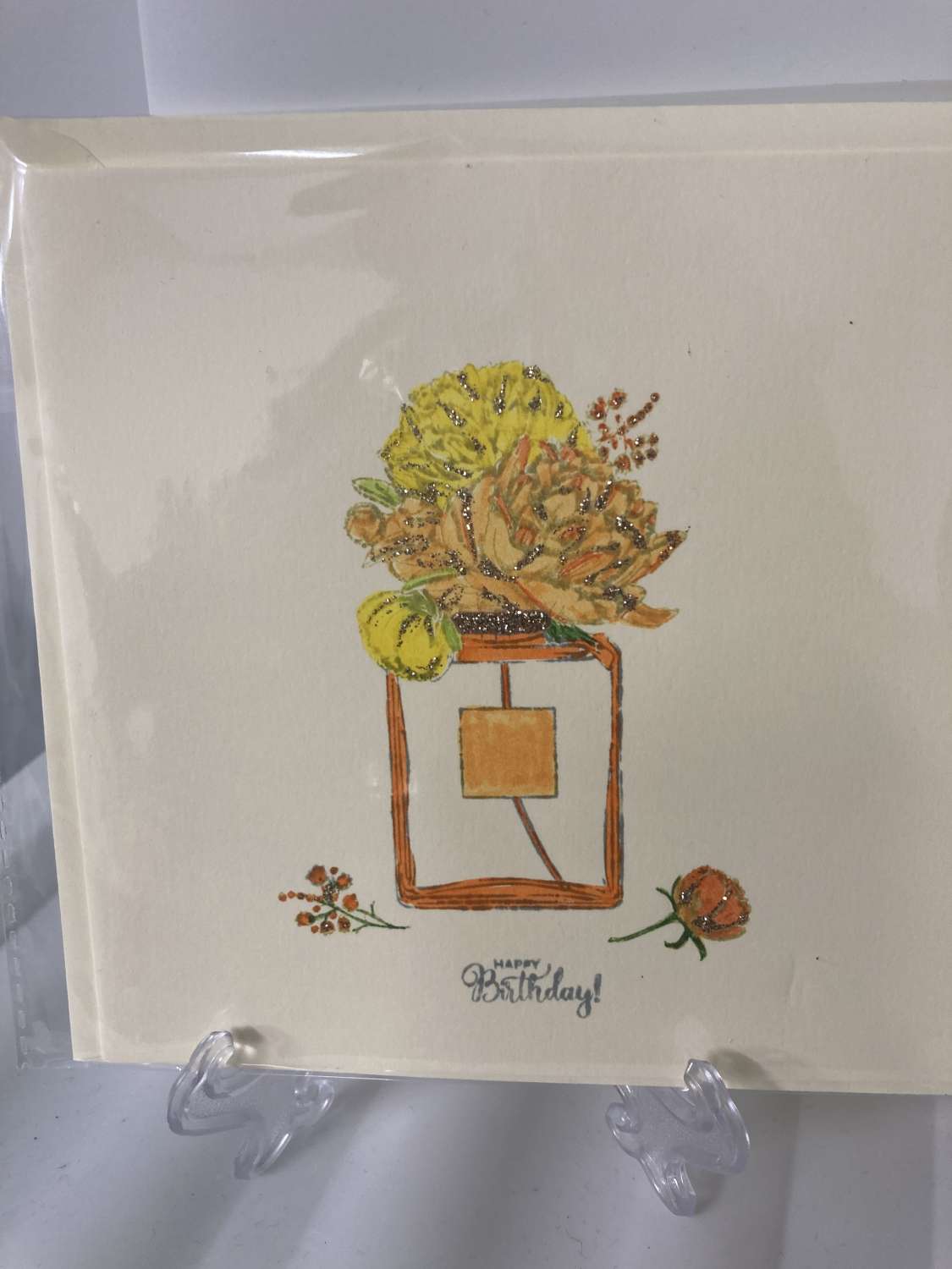 Yellow flower birthday perfume bottle MadeMe