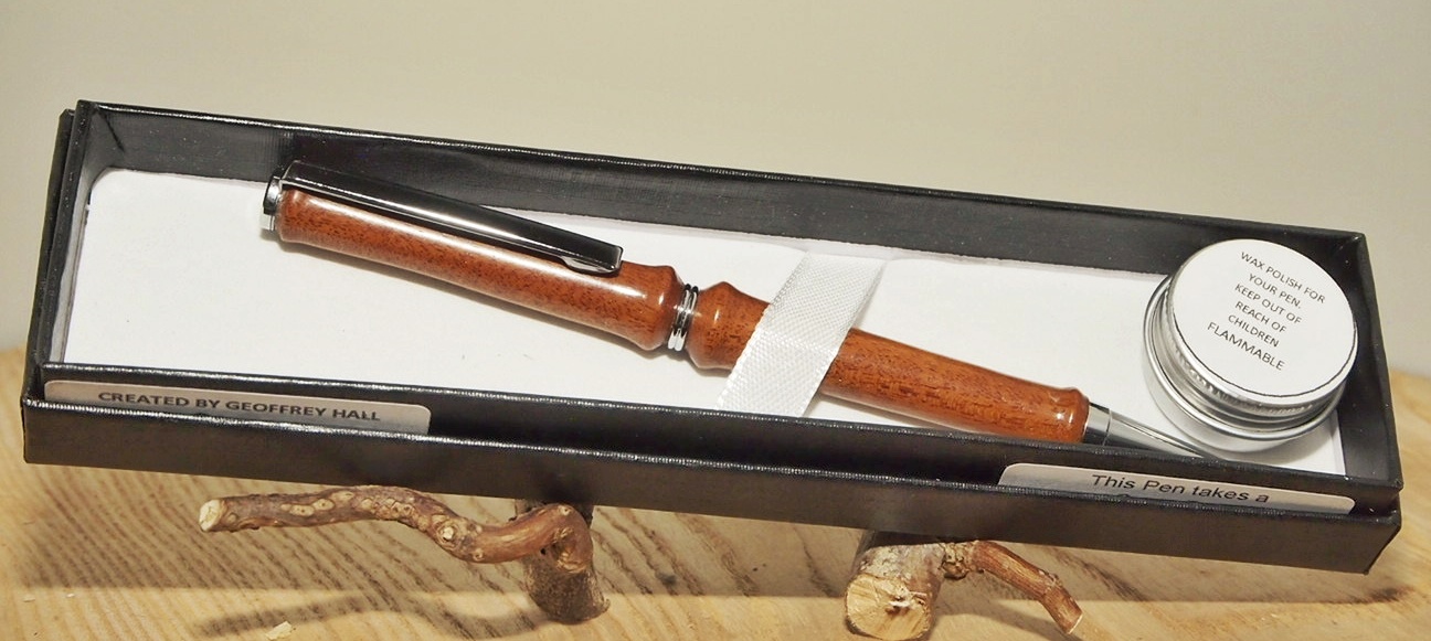 Slimline Pen in Brown Ivory wood 1493 Slimline Pen in Brown Ivory wood 1493
