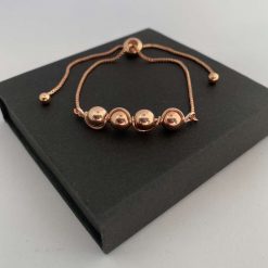 Rose Gold Hematite Adjustable Bracelet