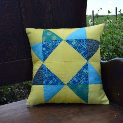 Patchwork cushion Jewel colours