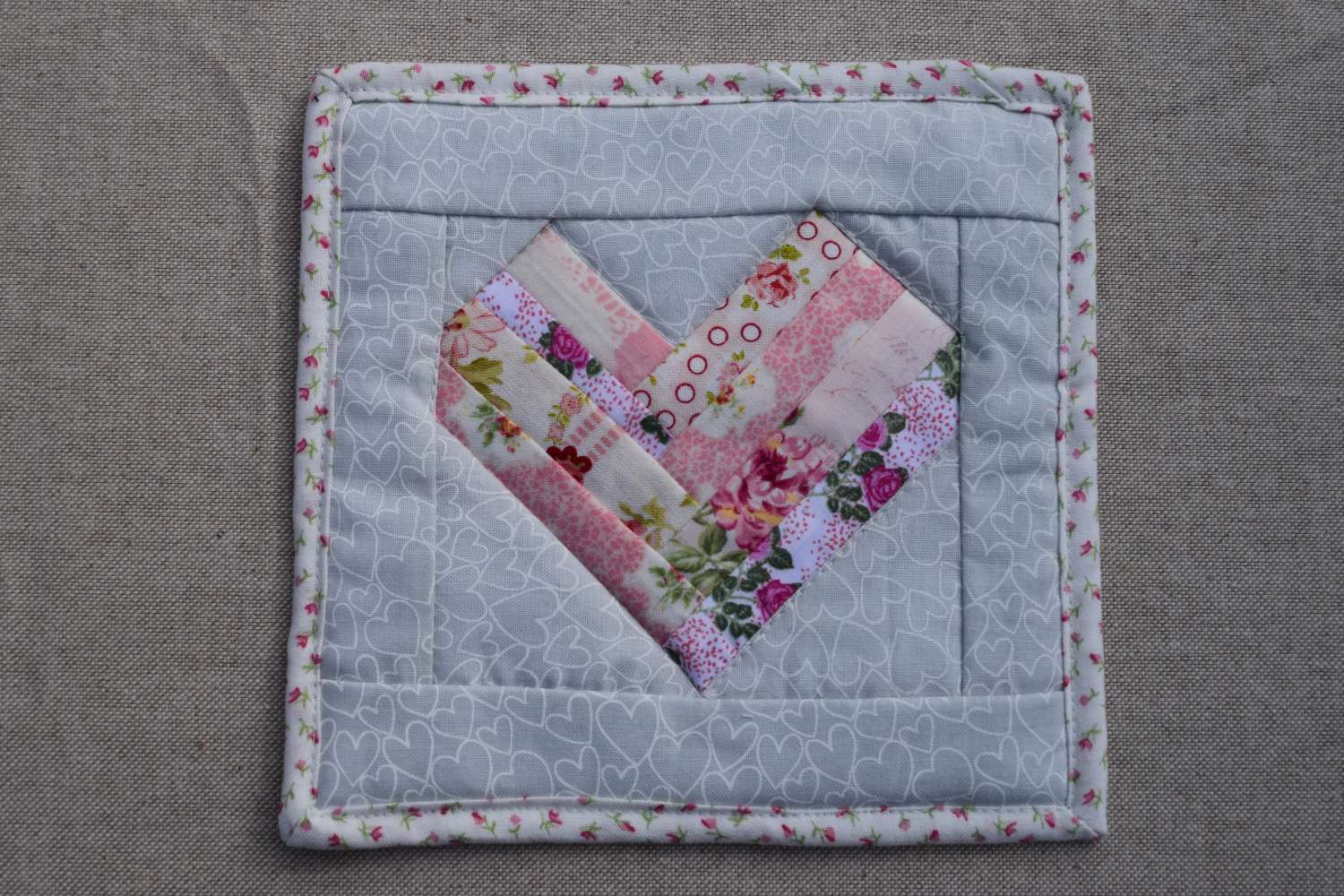 Heart mug rugs Heart mug rugs