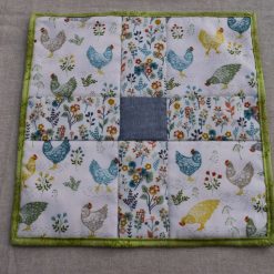 Chicken patchwork placemat 1 Chicken patchwork placemat 1