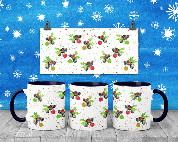 Christmas Holly Bee mug Christmas Holly Bee mug