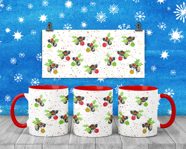 Christmas Holly Bee mug Christmas Holly Bee mug