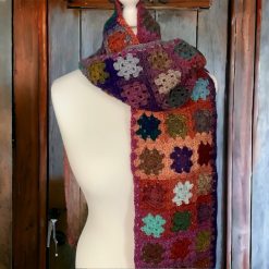 Boho Granny Square Scarf