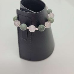 Jadeite and Rose Quartz Bracelet 2 Jadeite and Rose Quartz Bracelet 2