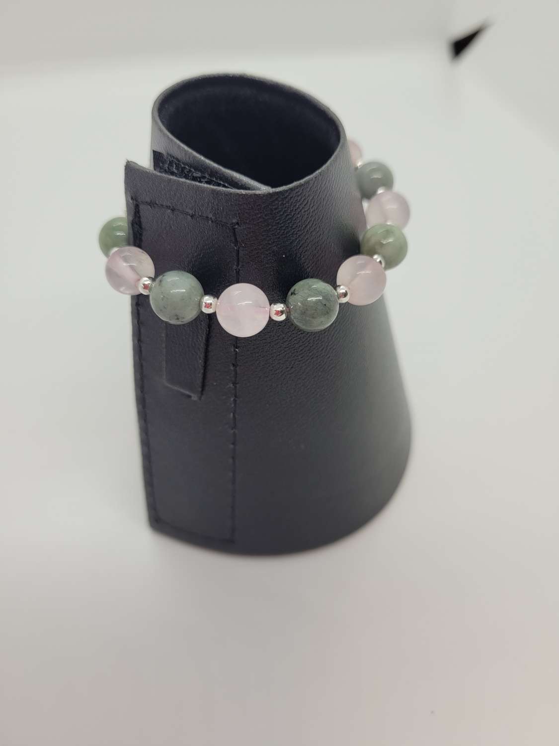 Jadeite and Rose Quartz Bracelet Jadeite and Rose Quartz Bracelet