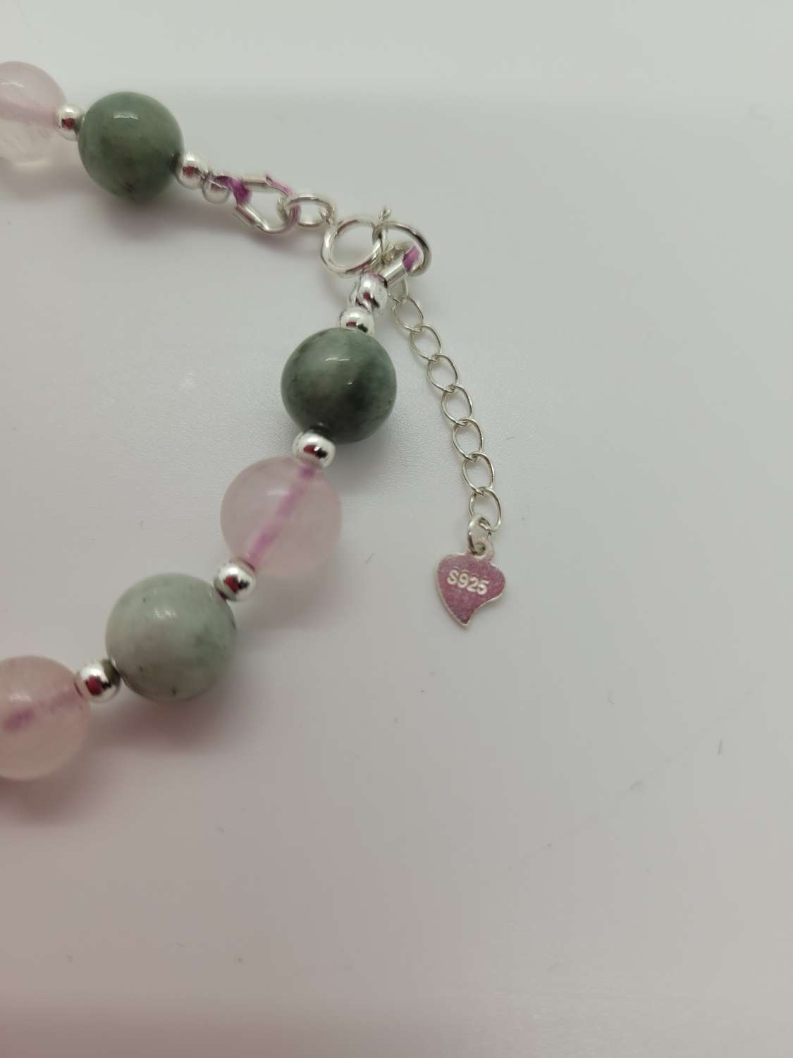 Jadeite and Rose Quartz Bracelet Jadeite and Rose Quartz Bracelet