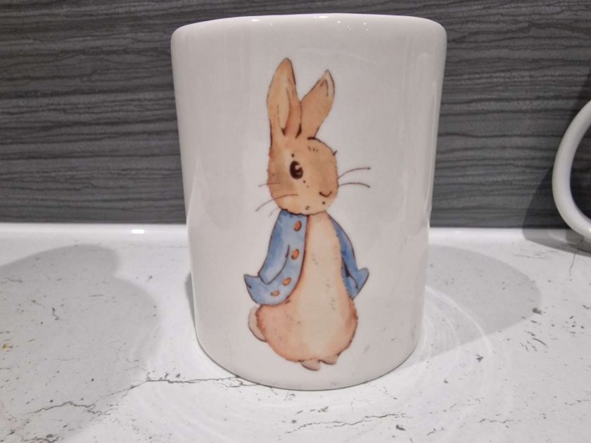 Personalised money box peter rabbit baby gift MadeMe