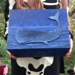 Large hand painted WHALE altar/decorative box - ideal gift 4 Large hand painted WHALE altar/decorative box - ideal gift 4
