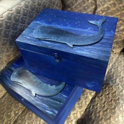 Large hand painted WHALE altar/decorative box - ideal gift 6 Large hand painted WHALE altar/decorative box - ideal gift 6