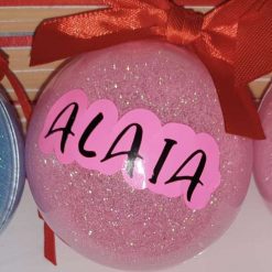 Personalised Christmas refillable bubbles
