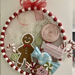 Christmas wreath Gingerbread man