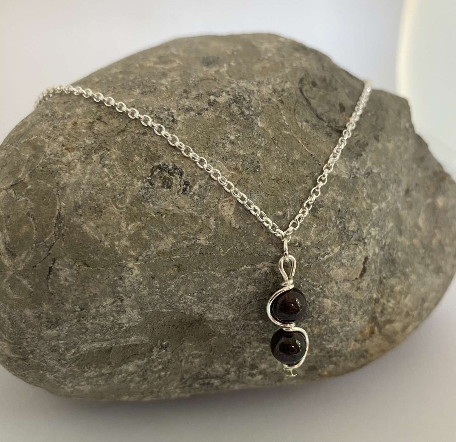 Garnet Pendant Necklace Garnet Pendant Necklace