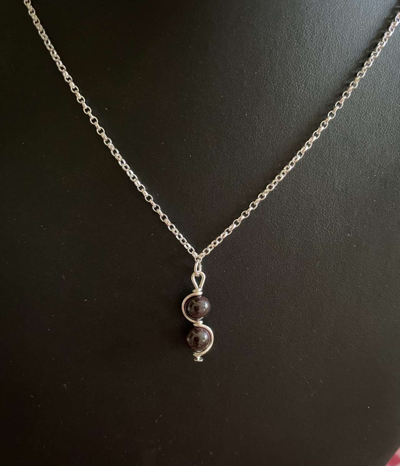 Garnet Pendant Necklace Garnet Pendant Necklace