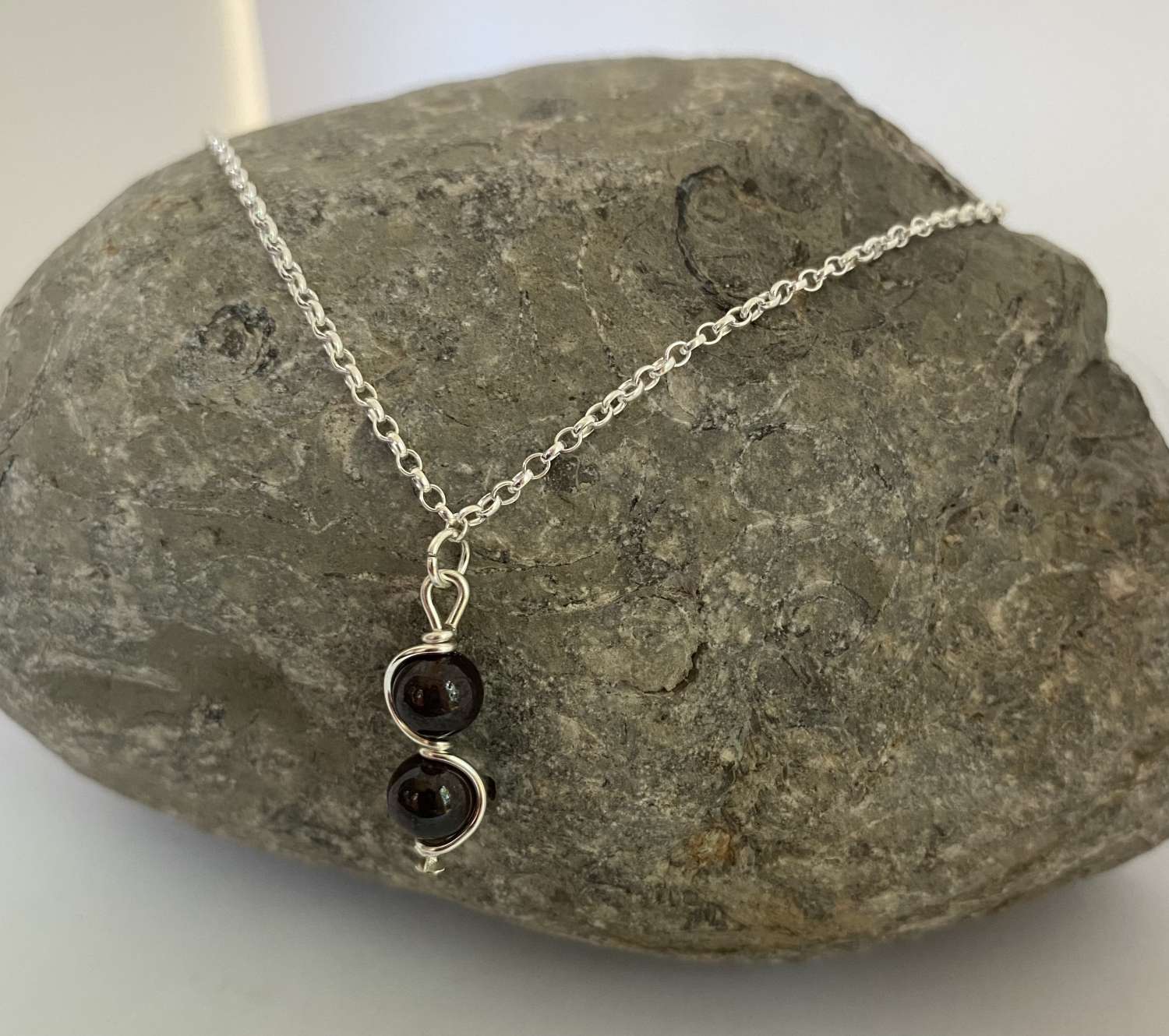 Garnet Pendant Necklace Garnet Pendant Necklace